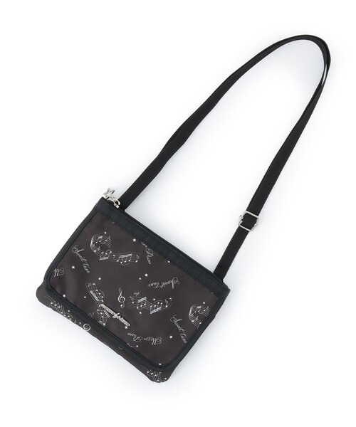 mezzo piano Junior(メゾピアノジュニア)の「サコッシュ♪(School対応)(ショルダーバッグ・キッズ・ブラック/オフホワイト・F)」の2枚目の写真
