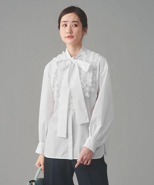 タックフリル ボウ ブラウス（シャツ/ブラウス）｜UNITED ARROWS