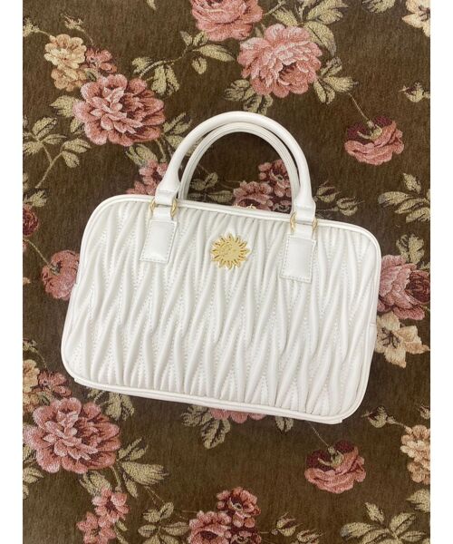 EVRIS（エヴリス）の「ワイドスクエアハンドBAG（ハンドバッグ・レディース・ホワイト/ブラック/その他1・FREE）」の12枚目の写真