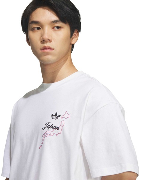 adidas(アディダス)の「adidas JAPAN S/S TEE / アディダス ジャパン ショートスリーブ ティー(Tシャツ/カットソー・メンズ・ホワイト・M/S/XXL/XL/L)」の6枚目の写真