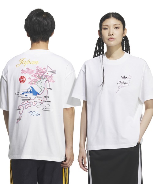 adidas(アディダス)の「adidas JAPAN S/S TEE / アディダス ジャパン ショートスリーブ ティー(Tシャツ/カットソー・メンズ・ホワイト・M/S/XXL/XL/L)」の3枚目の写真