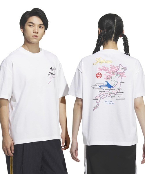 adidas(アディダス)の「adidas JAPAN S/S TEE / アディダス ジャパン ショートスリーブ ティー(Tシャツ/カットソー・メンズ・ホワイト・M/S/XXL/XL/L)」の4枚目の写真