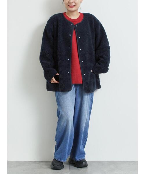 SM2（エスエムツー）の「ロゴ刺繍ニットプルオーバー（ニット/セーター・レディース・グレー/レッド/ベージュ/ネイビー/ミント・F）」の21枚目の写真