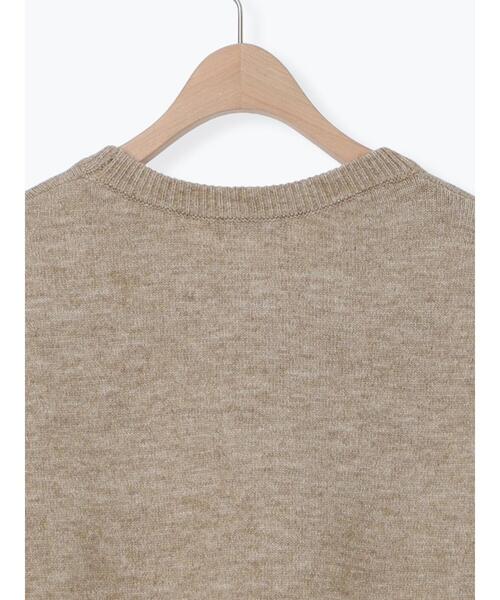 SM2（エスエムツー）の「ロゴ刺繍ニットプルオーバー（ニット/セーター・レディース・グレー/レッド/ベージュ/ネイビー/ミント・F）」の16枚目の写真