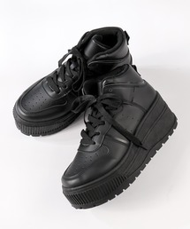 LOVEHUNTER（ラブハンター）の「軽量厚底　ボリュームソールコートスニーカー ハイカット（スニーカー）」