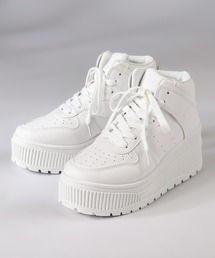 LOVEHUNTER（ラブハンター）の「軽量厚底　ボリュームソールコートスニーカー ハイカット（スニーカー・レディース）」