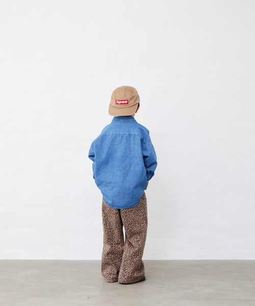 Fluffy BROTHERS（フラッフィーブラザーズ）の「長袖シャツ（シャツ/ブラウス・キッズ・ブラウン系カモフラージュ/ブルーグレー・110/120/130/140/150/90/100）」の6枚目の写真