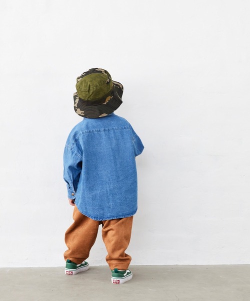 Fluffy BROTHERS（フラッフィーブラザーズ）の「長袖シャツ（シャツ/ブラウス・キッズ・ブラウン系カモフラージュ/ブルーグレー・110/120/130/140/150/90/100）」の7枚目の写真