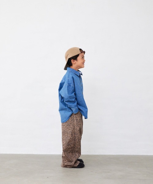 Fluffy BROTHERS（フラッフィーブラザーズ）の「長袖シャツ（シャツ/ブラウス・キッズ・ブラウン系カモフラージュ/ブルーグレー・110/120/130/140/150/90/100）」の5枚目の写真