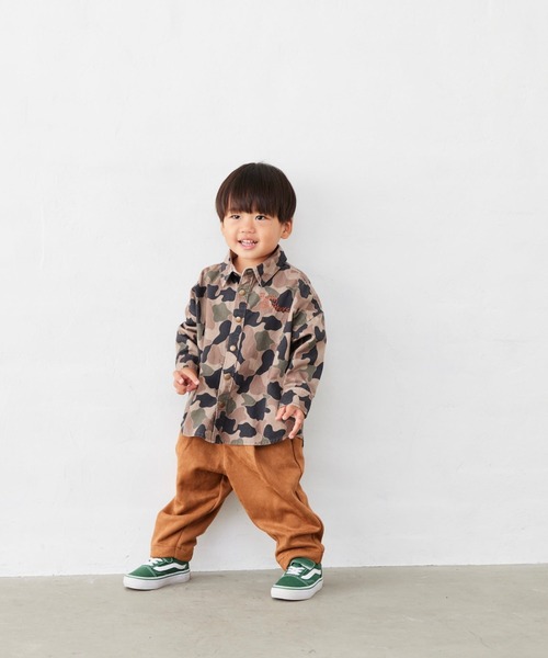 Fluffy BROTHERS（フラッフィーブラザーズ）の「長袖シャツ（シャツ/ブラウス・キッズ・ブラウン系カモフラージュ/ブルーグレー・110/120/130/140/150/90/100）」の12枚目の写真
