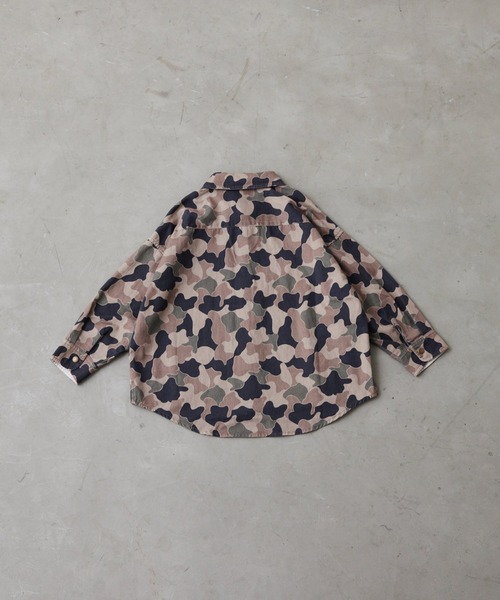 Fluffy BROTHERS（フラッフィーブラザーズ）の「長袖シャツ（シャツ/ブラウス・キッズ・ブラウン系カモフラージュ/ブルーグレー・110/120/130/140/150/90/100）」の20枚目の写真