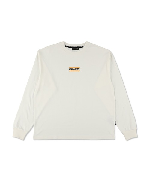 WIND AND SEA(ウィンダンシー)の「Front Logo L/S Tee(Tシャツ/カットソー・メンズ・ブラック/オレンジ/パープル/ホワイト・S/M/XL/L)」の2枚目の写真