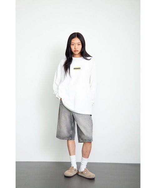 WIND AND SEA(ウィンダンシー)の「Front Logo L/S Tee(Tシャツ/カットソー・メンズ・ブラック/オレンジ/パープル/ホワイト・S/M/XL/L)」の13枚目の写真