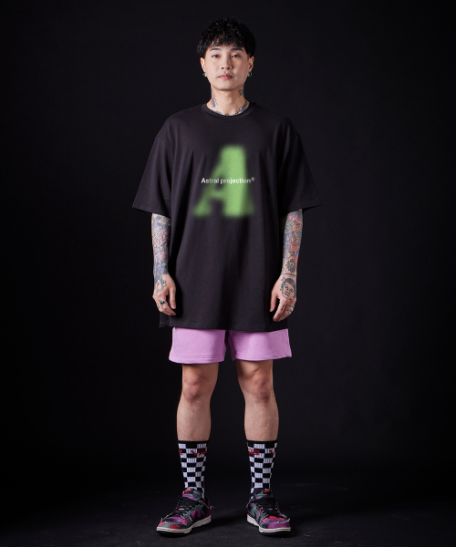 ASTRAL PROJECTION(アストラルプロジェクション)の「ビッグエイスーピマコットンラウンドネック半袖Tシャツ_ブラック(Tシャツ/カットソー・メンズ・その他・LARGE/MEDIUM/X-LARGE)」の3枚目の写真