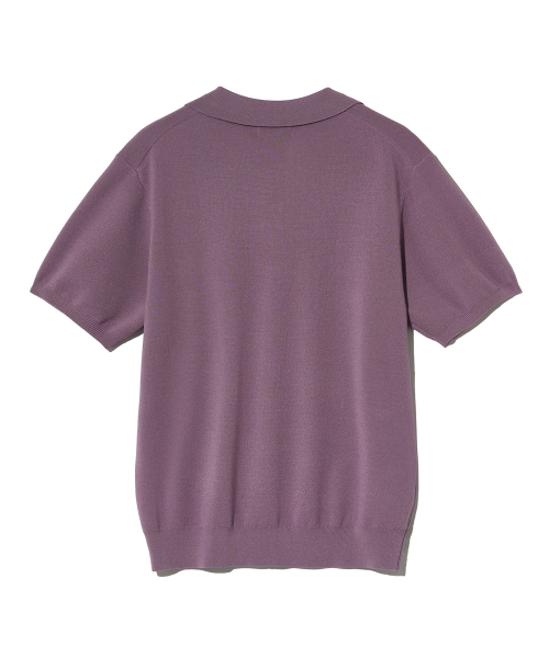 YALE(イェール)の「コンフォートクールスリットネックポロニットヴィンテージパープル(Tシャツ/カットソー・レディース・その他・LARGE/MEDIUM/SMALL/X-LARGE)」の4枚目の写真