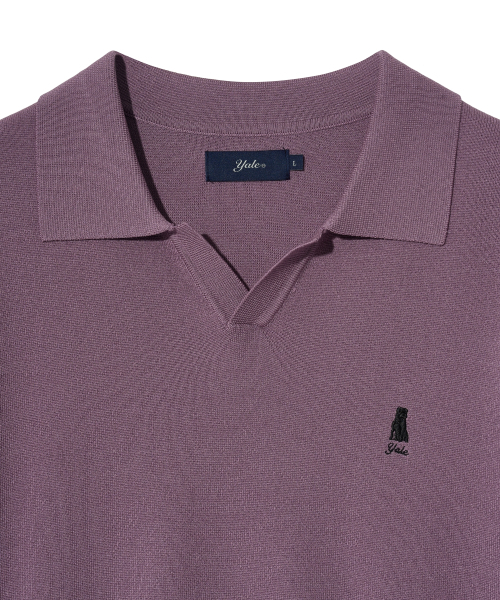 YALE(イェール)の「コンフォートクールスリットネックポロニットヴィンテージパープル(Tシャツ/カットソー・レディース・その他・LARGE/MEDIUM/SMALL/X-LARGE)」の5枚目の写真