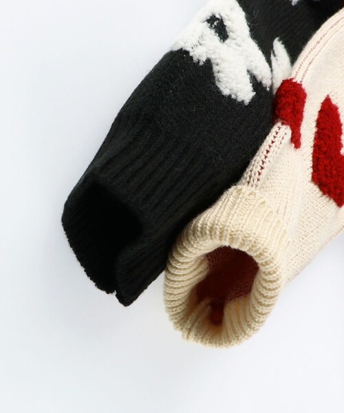 BRANSHES（ブランシェス）の「【マシンウォッシャブル】総柄ジャガードニット（ニット/セーター・キッズ・アイボリー/ブラック・S/M/L/XL）」の10枚目の写真