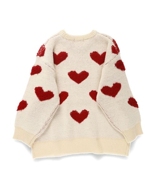 BRANSHES（ブランシェス）の「【マシンウォッシャブル】総柄ジャガードニット（ニット/セーター・キッズ・アイボリー/ブラック・S/M/L/XL）」の14枚目の写真