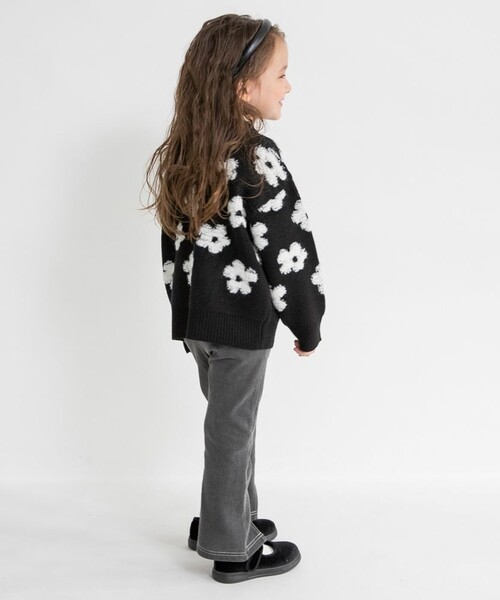 BRANSHES（ブランシェス）の「【マシンウォッシャブル】総柄ジャガードニット（ニット/セーター・キッズ・アイボリー/ブラック・S/M/L/XL）」の18枚目の写真