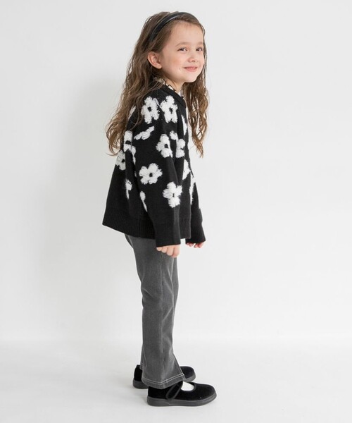 BRANSHES（ブランシェス）の「【マシンウォッシャブル】総柄ジャガードニット（ニット/セーター・キッズ・アイボリー/ブラック・S/M/L/XL）」の19枚目の写真