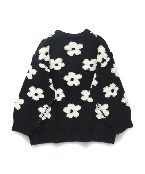 BRANSHES（ブランシェス）の「【マシンウォッシャブル】総柄ジャガードニット（ニット/セーター・キッズ・アイボリー/ブラック・S/M/L/XL）」の21枚目の写真