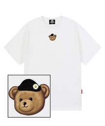 BEANIE BEAR LOGO Tシャツ - ホワイト