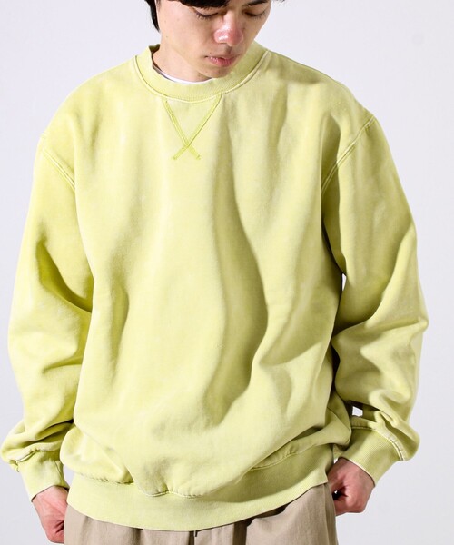 GLOSTER(グロスター)の「【雪の色ムラ】カラフルスノーパウダー裏起毛スウェット(スウェット・メンズ・ブラック/イエロー/レッド/グリーン・L/M/S)」の3枚目の写真