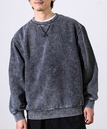 GLOSTER | 【雪の色ムラ】カラフルスノーパウダー裏起毛スウェット(スウェット)