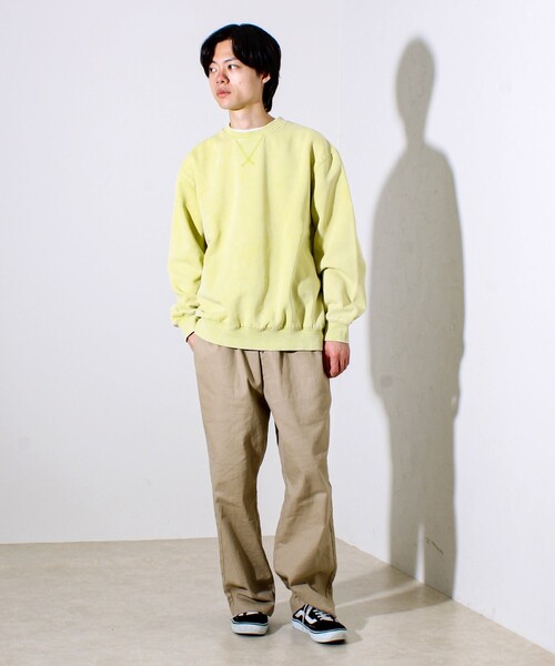 GLOSTER(グロスター)の「【雪の色ムラ】カラフルスノーパウダー裏起毛スウェット(スウェット・メンズ・ブラック/イエロー/レッド/グリーン・L/M/S)」の21枚目の写真