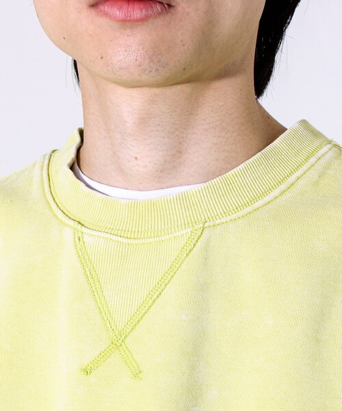 GLOSTER(グロスター)の「【雪の色ムラ】カラフルスノーパウダー裏起毛スウェット(スウェット・メンズ・ブラック/イエロー/レッド/グリーン・L/M/S)」の15枚目の写真