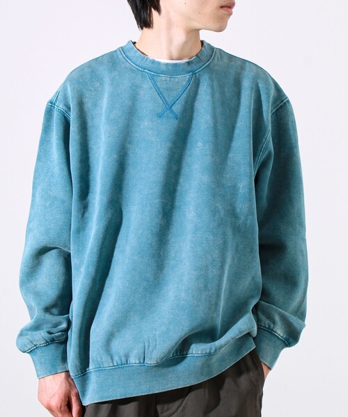 GLOSTER(グロスター)の「【雪の色ムラ】カラフルスノーパウダー裏起毛スウェット(スウェット・メンズ・ブラック/イエロー/レッド/グリーン・L/M/S)」の12枚目の写真