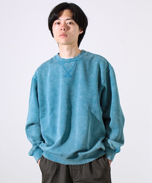 GLOSTER(グロスター)の「【雪の色ムラ】カラフルスノーパウダー裏起毛スウェット(スウェット・メンズ・ブラック/イエロー/レッド/グリーン・L/M/S)」の11枚目の写真