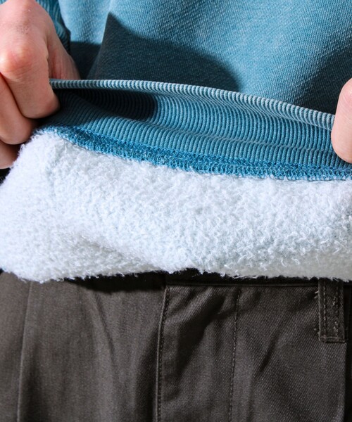 GLOSTER(グロスター)の「【雪の色ムラ】カラフルスノーパウダー裏起毛スウェット(スウェット・メンズ・ブラック/イエロー/レッド/グリーン・L/M/S)」の5枚目の写真