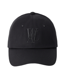 WOOALONG | Signature Logo ball cap - BLACK(ブラックロゴ)(キャップ)