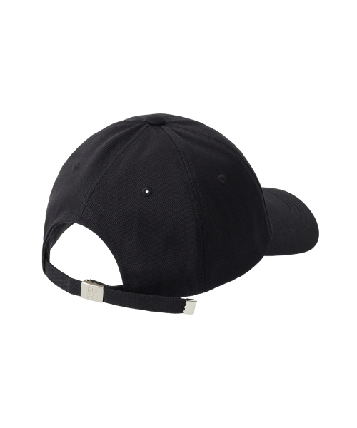 WOOALONG（ウアロン）の「Signature Logo ball cap - BLACK(ブラックロゴ)（キャップ・レディース・ブラック×ブラック・MEDIUM/SMALL）」の2枚目の写真