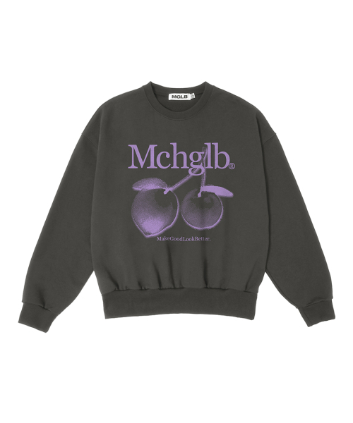 MATCHGLOBE（マッチグローブ）の「トゥワイス ピーチ スウェットシャツ（ダークグレー）（スウェット・レディース・その他・FREE）」の5枚目の写真