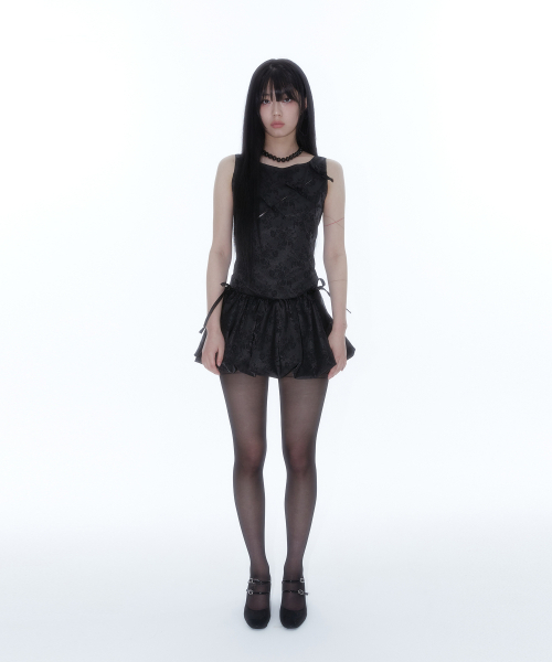 KASHIKO(カシコ)の「Fairy Ribbon Bubble Skirt Black(スカート・レディース・その他・MEDIUM/SMALL)」の3枚目の写真