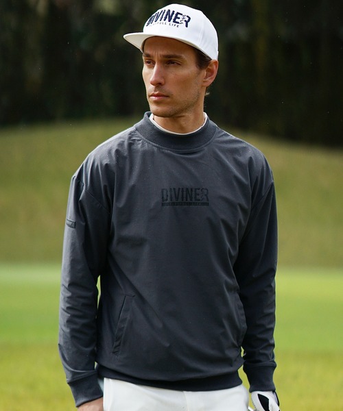 DIVINER GOLF】シャカモックネックプルオーバー メンズ ゴルフウェア