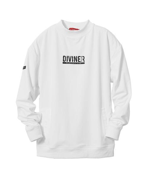 DIVINER GOLF(ディバイナー ゴルフ)の「【DIVINER GOLF】シャカモックネックプルオーバー メンズ ゴルフウェア 長袖 ストレッチ ロンT ホワイト ブラック 春服 冬服(Tシャツ/カットソー・メンズ・チャコール/ブラック/ホワイト・XXL/XL/L/M)」の16枚目の写真