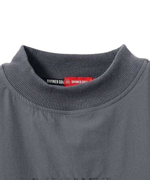 DIVINER GOLF(ディバイナー ゴルフ)の「【DIVINER GOLF】シャカモックネックプルオーバー メンズ ゴルフウェア 長袖 ストレッチ ロンT ホワイト ブラック 春服 冬服(Tシャツ/カットソー・メンズ・チャコール/ブラック/ホワイト・XXL/XL/L/M)」の7枚目の写真