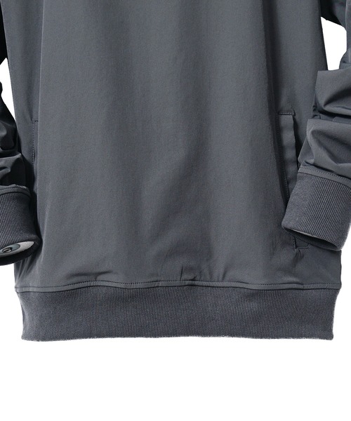 DIVINER GOLF(ディバイナー ゴルフ)の「【DIVINER GOLF】シャカモックネックプルオーバー メンズ ゴルフウェア 長袖 ストレッチ ロンT ホワイト ブラック 春服 冬服(Tシャツ/カットソー・メンズ・チャコール/ブラック/ホワイト・XXL/XL/L/M)」の9枚目の写真