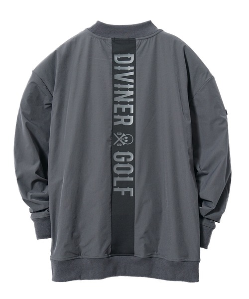 DIVINER GOLF(ディバイナー ゴルフ)の「【DIVINER GOLF】シャカモックネックプルオーバー メンズ ゴルフウェア 長袖 ストレッチ ロンT ホワイト ブラック 春服 冬服(Tシャツ/カットソー・メンズ・チャコール/ブラック/ホワイト・XXL/XL/L/M)」の11枚目の写真