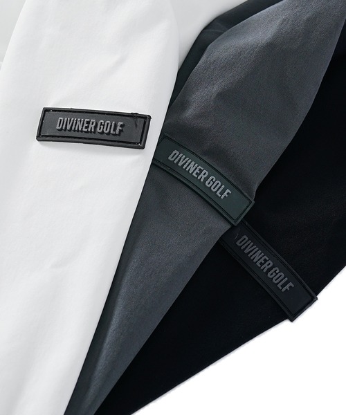 DIVINER GOLF(ディバイナー ゴルフ)の「【DIVINER GOLF】シャカモックネックプルオーバー メンズ ゴルフウェア 長袖 ストレッチ ロンT ホワイト ブラック 春服 冬服(Tシャツ/カットソー・メンズ・チャコール/ブラック/ホワイト・XXL/XL/L/M)」の12枚目の写真