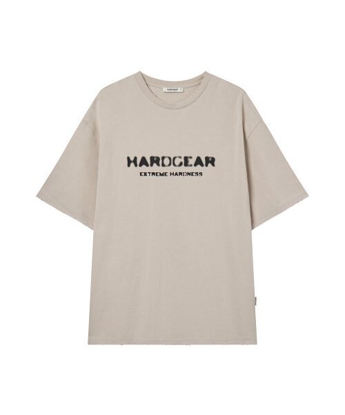 HARDGEAR APPAREL(ハードギアアパレル)の「ディストレスドロゴT ベージュ(Tシャツ/カットソー・メンズ・その他・MEDIUM/SMALL/X-LARGE)」の1枚目の写真