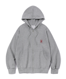 WYSE（ワイズ）の「シンボルロゴフードジップアップグレー（パーカー）」