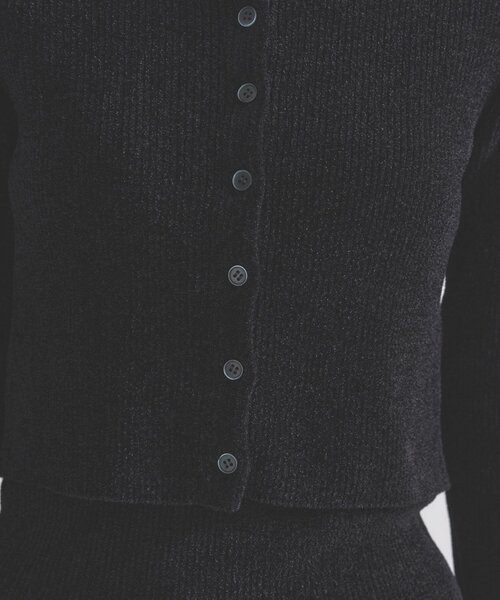 GALLEST（ギャレスト）の「ベロアモールアンサンブル（ニット/セーター・レディース・ダークブラウン/ブラック/ブルーグリーン・38）」の11枚目の写真