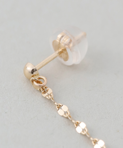 SLOBE IENA(スローブイエナ)の「SLOBE アシンメトリーピアス K10(ピアス(両耳用)・レディース・ゴールド・FREE)」の8枚目の写真