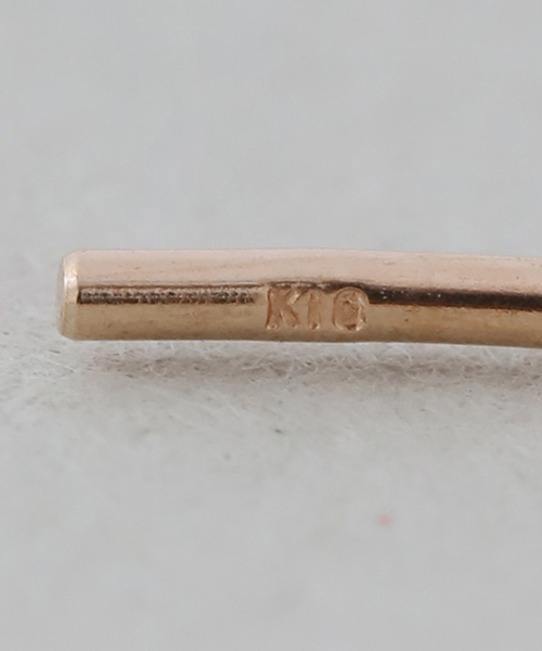 SLOBE IENA(スローブイエナ)の「SLOBE アシンメトリーピアス K10(ピアス(両耳用)・レディース・ゴールド・FREE)」の9枚目の写真