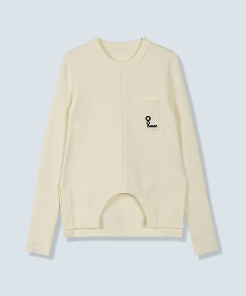 OMMO(オーエムエムオー)の「CIRCLE CUT CREW NECK KT TOP(ニット/セーター・レディース・ブルー/グレー/ブラック/ピンク/ボルドー/ホワイト・F)」の17枚目の写真