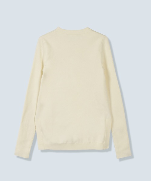 OMMO(オーエムエムオー)の「CIRCLE CUT CREW NECK KT TOP(ニット/セーター・レディース・ブルー/グレー/ブラック/ピンク/ボルドー/ホワイト・F)」の7枚目の写真